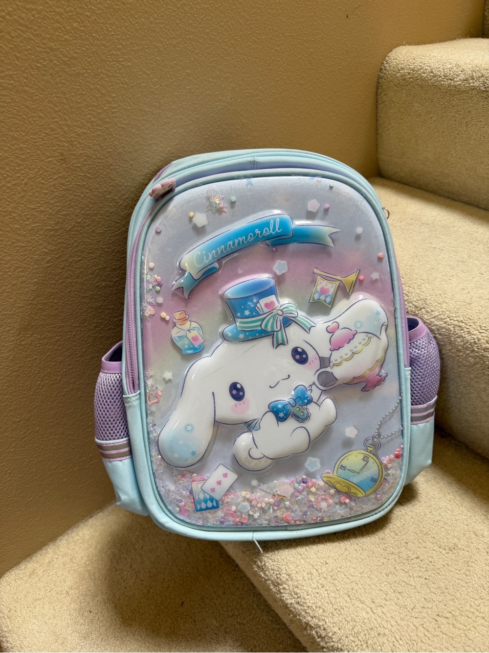 Sanrio Cinnamoroll Pastel Blue & Pink Character Backpack
